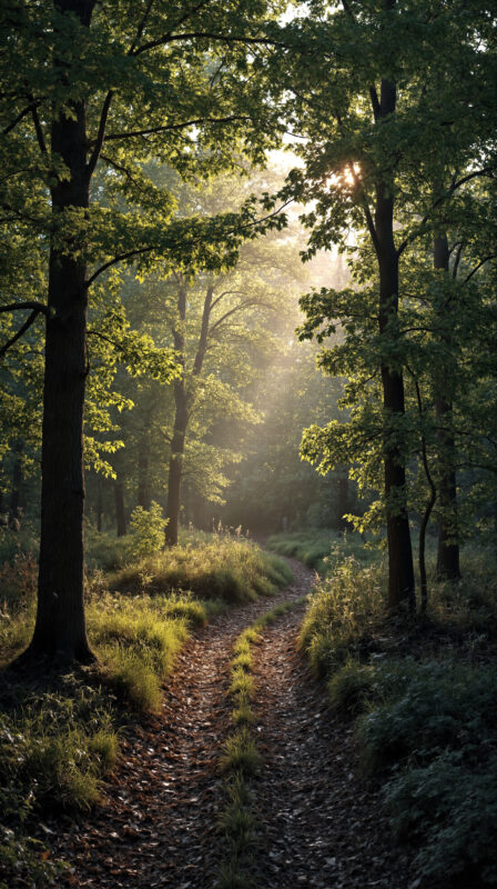 木漏れ日森の小道　01