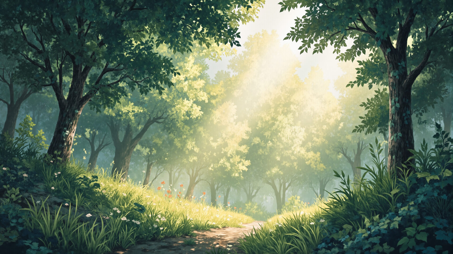 木漏れ日森の小道　08