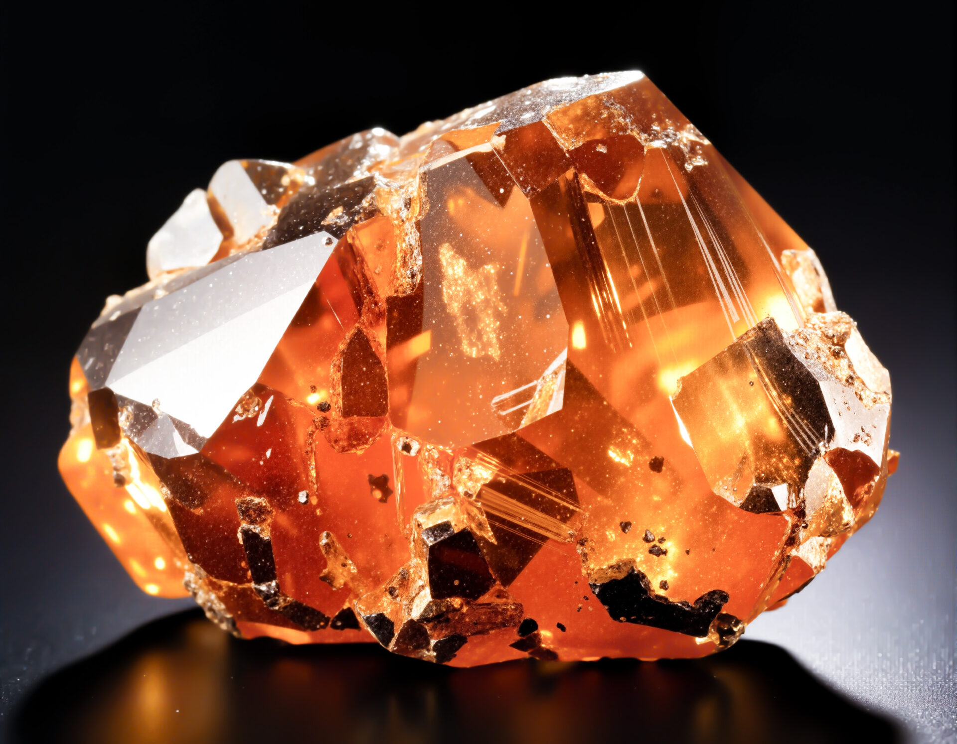 オレンジ色の鉱石　01