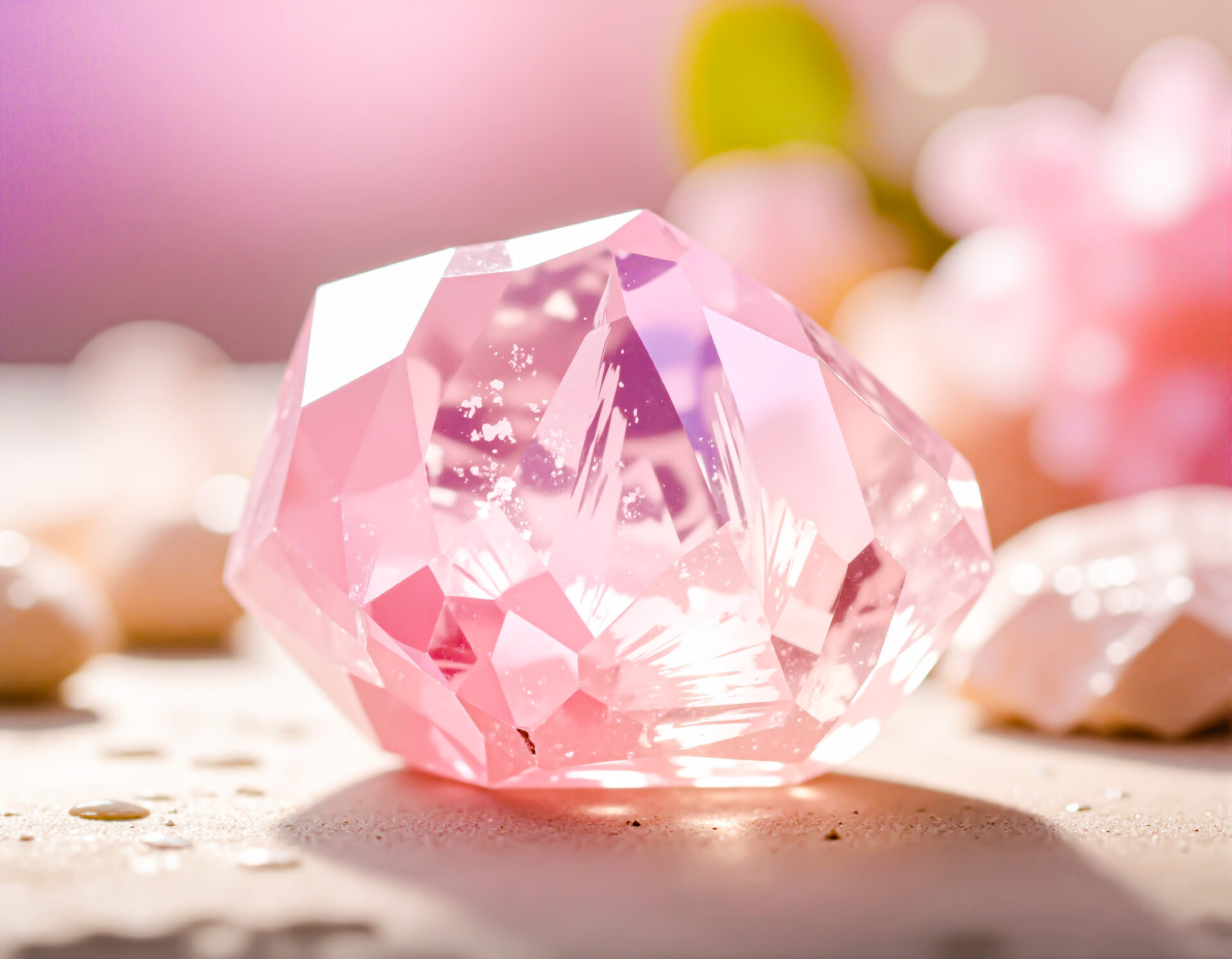 ピンク色の鉱石 01