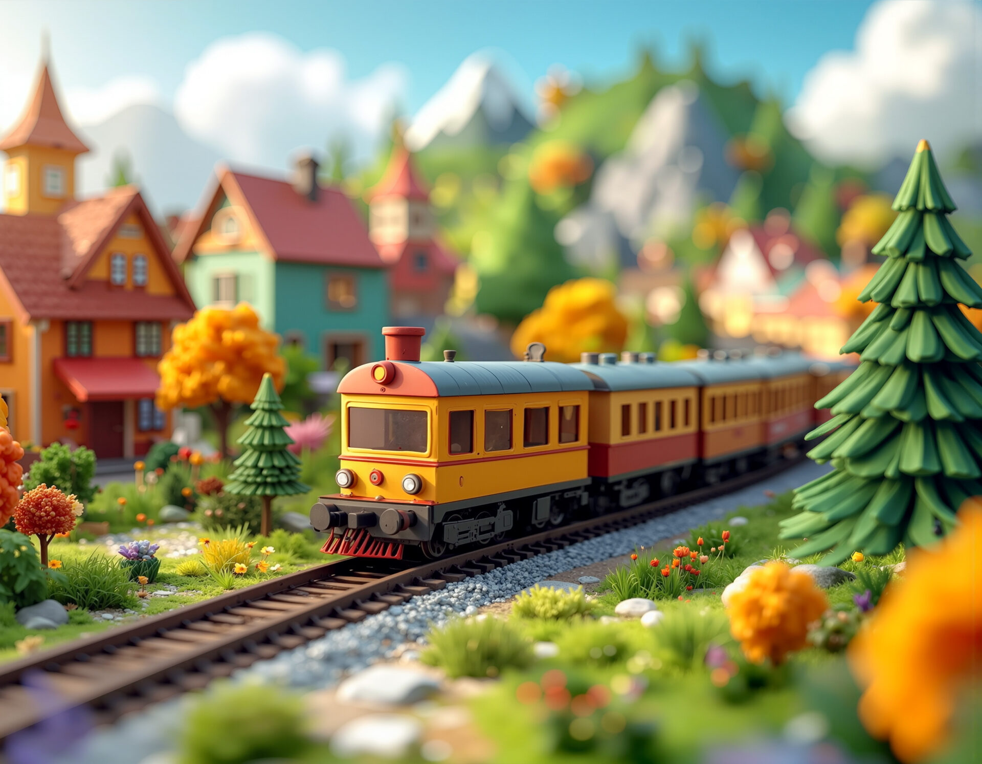 カラフルな鉄道模型　01