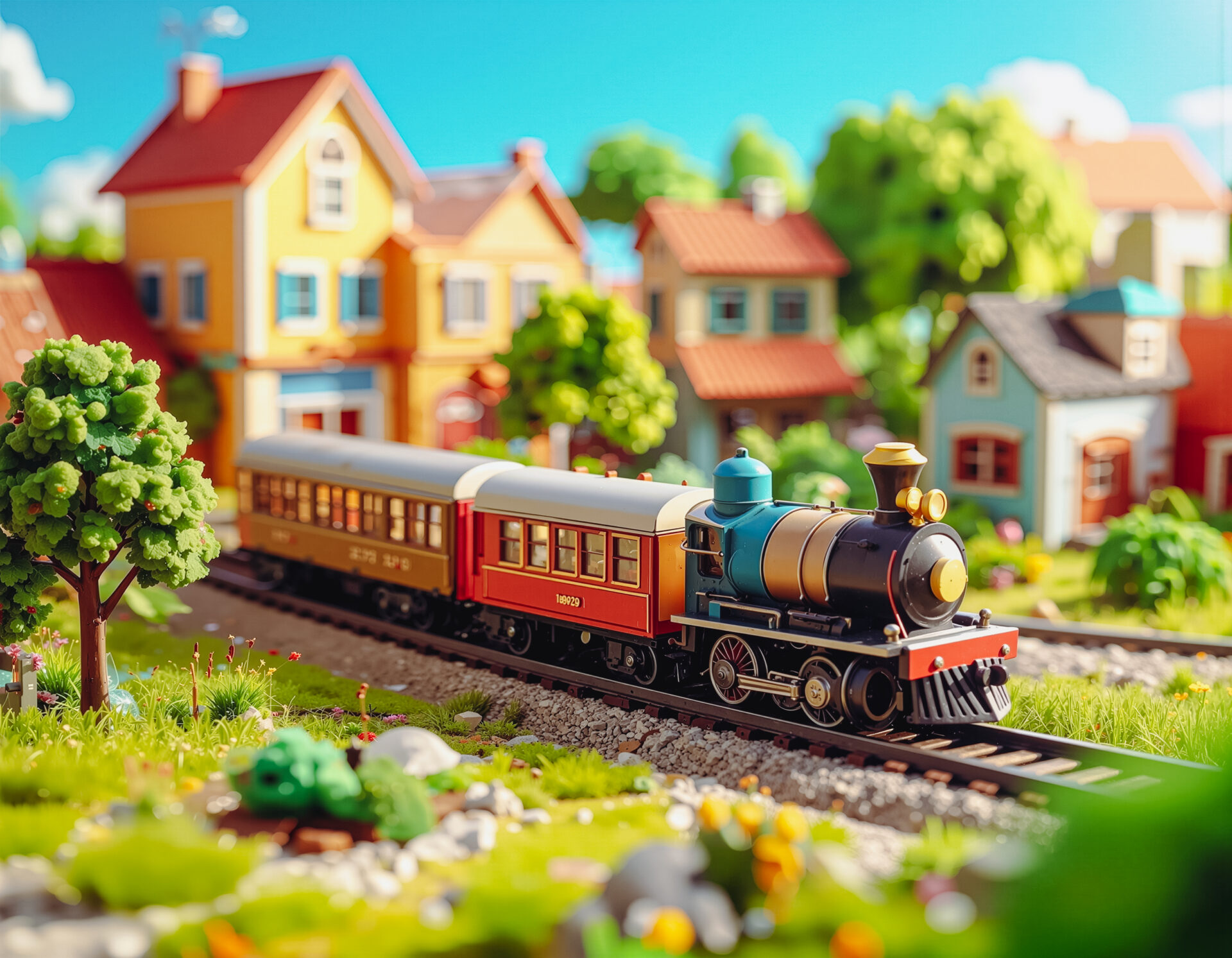 カラフルな鉄道模型　02