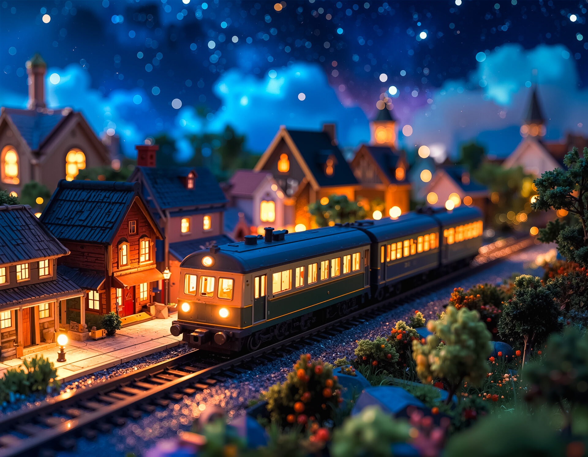 カラフルな鉄道模型　10