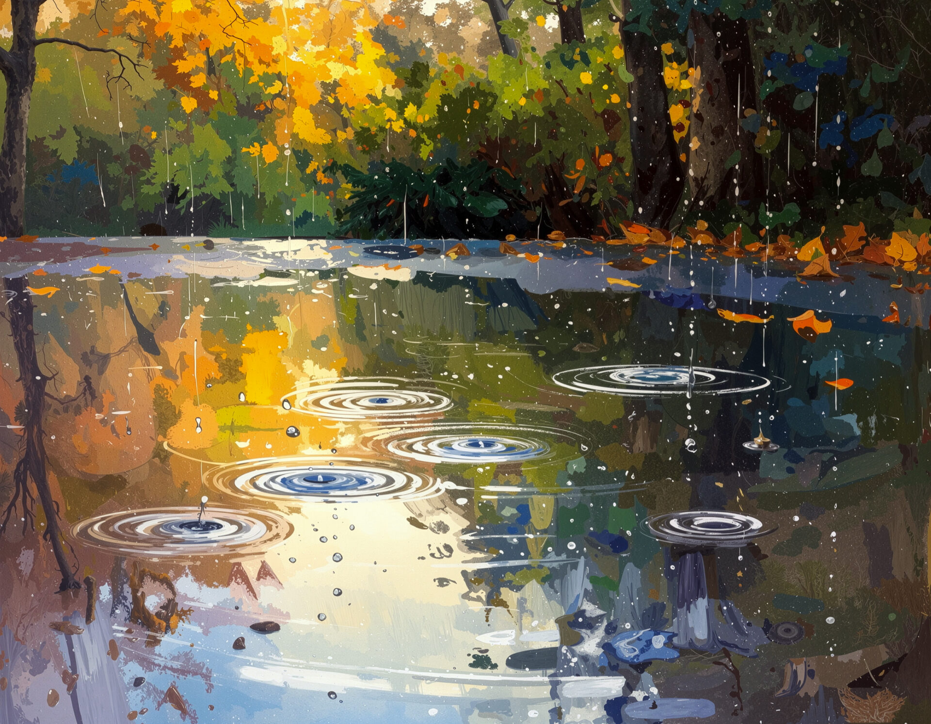 森の水たまり　01