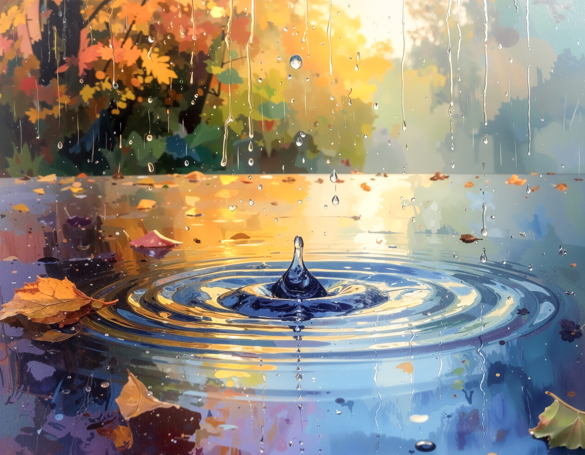 森の水たまり　02