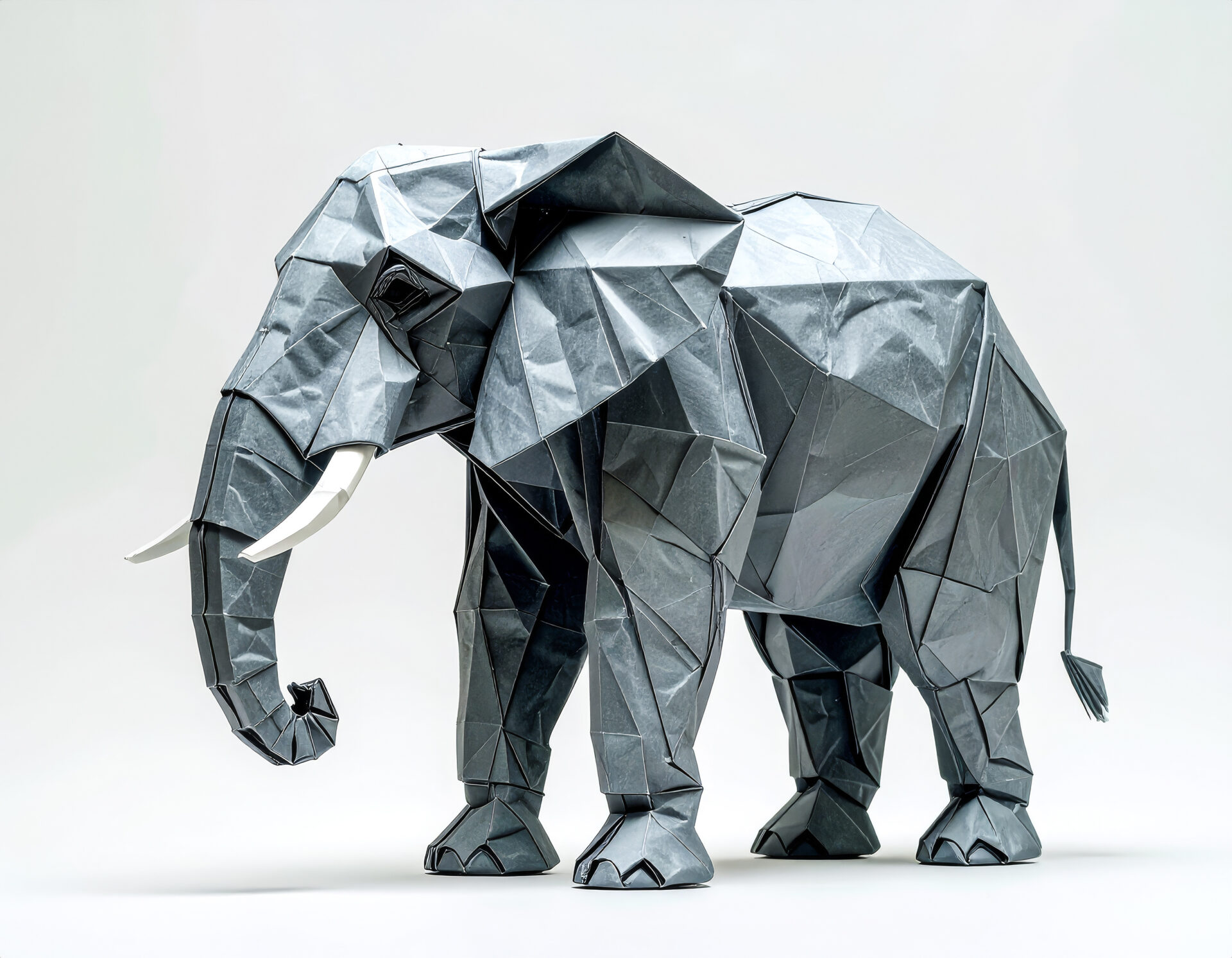 折り紙で作られたゾウ